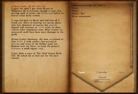 morrowind journal mod|Smart Journal at Morrowind Nexus .